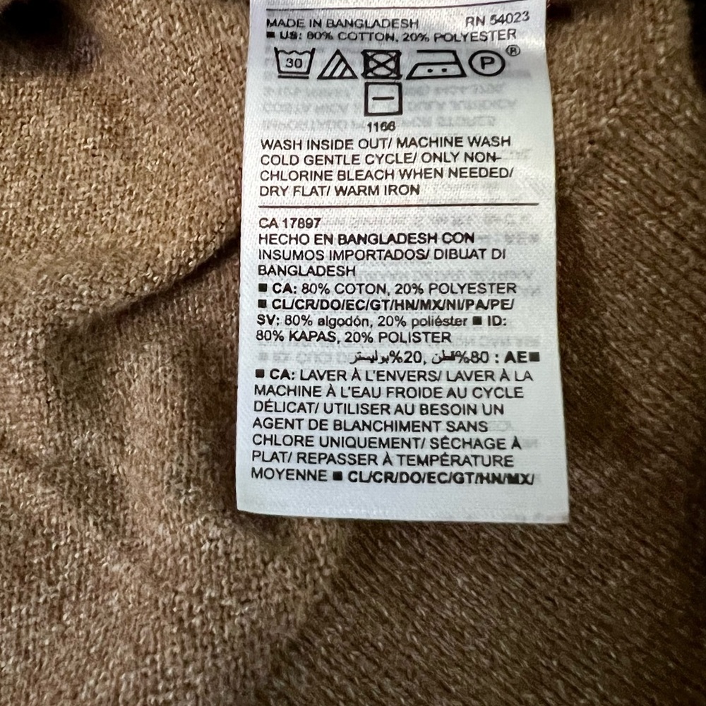 Old Navy light brown, light weight sweater, extra large - Picture 4 of 4